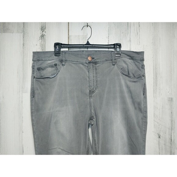 Mugsy Beans Jeans Men's 40 Gray Slim Tapered Stretch FLX3NTMG Hemmed 40x26 - Picture 3 of 6